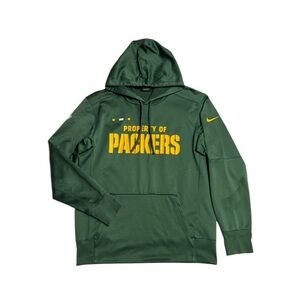 Nike Green and Yellow Packers Hoodie men’s medium M